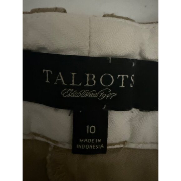 Talbot Shorts Womens Size 10 Khaki Casual Preppy Uniform Zip (READ) - Picture 3 of 8